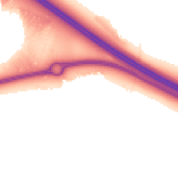 Night-time road noise heatmap for MK17 7AE