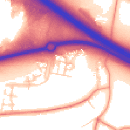 Daytime road noise heatmap for MK17 7AF