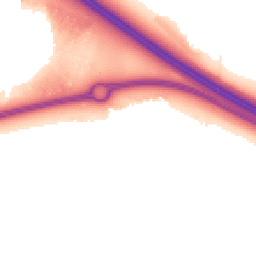 Night-time road noise heatmap for MK17 7AF