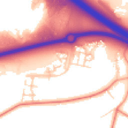 Daytime road noise heatmap for MK17 7AJ