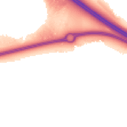 Night-time road noise heatmap for MK17 7AJ