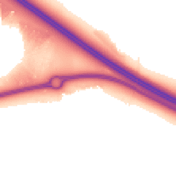 Night-time road noise heatmap for MK17 7AP