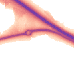 Night-time road noise heatmap for MK17 7AQ