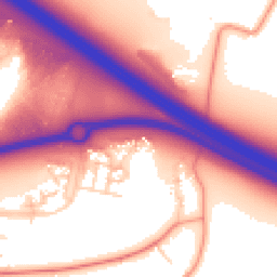 Daytime road noise heatmap for MK17 7AS