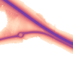 Night-time road noise heatmap for MK17 7AS