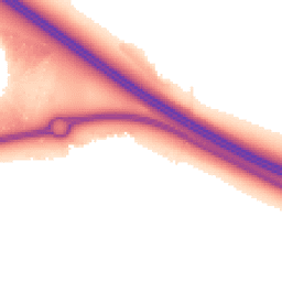 Night-time road noise heatmap for MK17 7AU