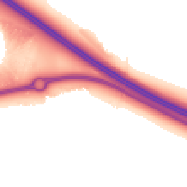 Night-time road noise heatmap for MK17 7AU