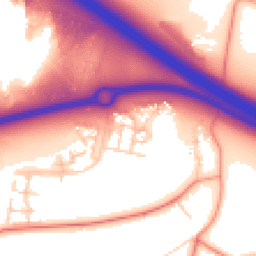 Daytime road noise heatmap for MK17 7AW