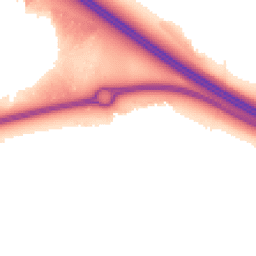 Night-time road noise heatmap for MK17 7AW