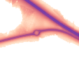 Night-time road noise heatmap for MK17 7AY