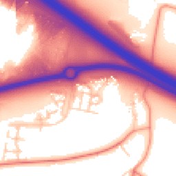 Daytime road noise heatmap for MK17 7BA