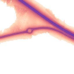 Night-time road noise heatmap for MK17 7BA