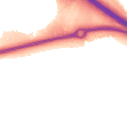 Night-time road noise heatmap for MK17 7BB