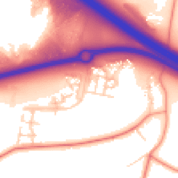 Daytime road noise heatmap for MK17 7BF