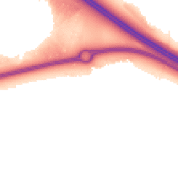 Night-time road noise heatmap for MK17 7BF