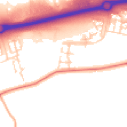 Daytime road noise heatmap for MK17 7BL