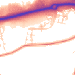 Daytime road noise heatmap for MK17 7BN