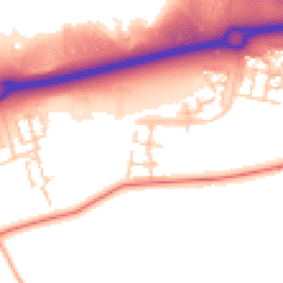 Daytime road noise heatmap for MK17 7BW