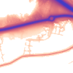 Daytime road noise heatmap for MK17 7DD