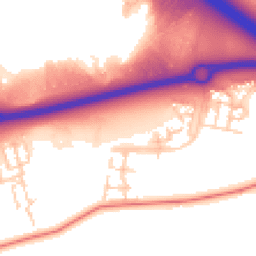 Daytime road noise heatmap for MK17 7DE