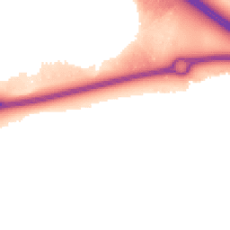 Night-time road noise heatmap for MK17 7DE