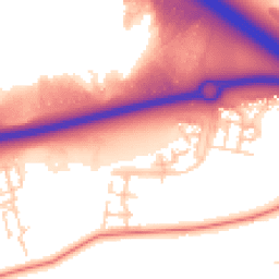 Daytime road noise heatmap for MK17 7DF