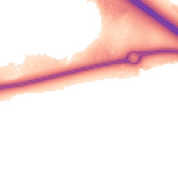 Night-time road noise heatmap for MK17 7DF