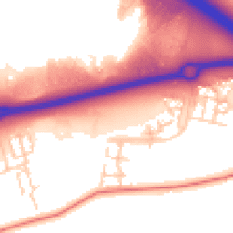 Daytime road noise heatmap for MK17 7DL