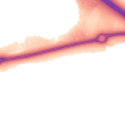 Night-time road noise heatmap for MK17 7DL