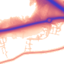 Daytime road noise heatmap for MK17 7DN