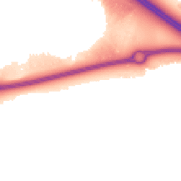 Night-time road noise heatmap for MK17 7DN