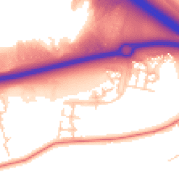 Daytime road noise heatmap for MK17 7DQ