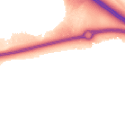 Night-time road noise heatmap for MK17 7DQ