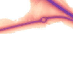 Night-time road noise heatmap for MK17 7DW