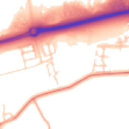Daytime road noise heatmap for MK17 7EF