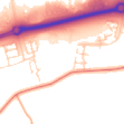 Daytime road noise heatmap for MK17 7EH