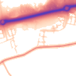 Daytime road noise heatmap for MK17 7EL