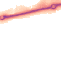 Night-time road noise heatmap for MK17 7EL