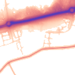 Daytime road noise heatmap for MK17 7EP