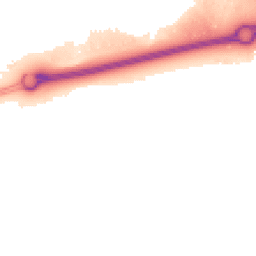 Night-time road noise heatmap for MK17 7EP