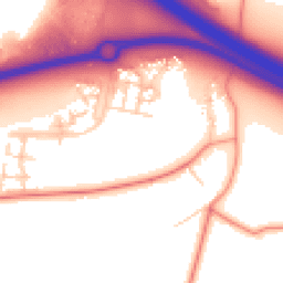 Daytime road noise heatmap for MK17 7EQ