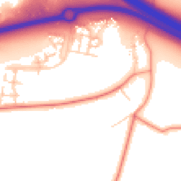 Daytime road noise heatmap for MK17 7ER