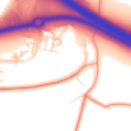 Daytime road noise heatmap for MK17 7ES