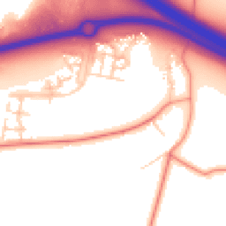 Daytime road noise heatmap for MK17 7EU