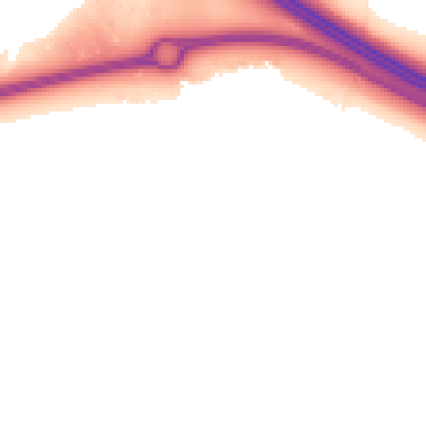 Night-time road noise heatmap for MK17 7EU