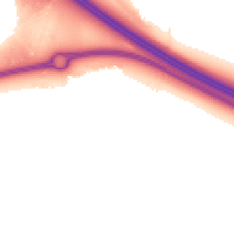 Night-time road noise heatmap for MK17 7FD