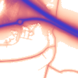 Daytime road noise heatmap for MK17 7FE