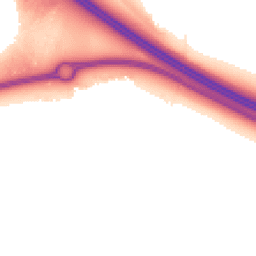 Night-time road noise heatmap for MK17 7FE