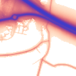 Daytime road noise heatmap for MK17 7FG