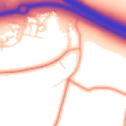 Daytime road noise heatmap for MK17 8AN